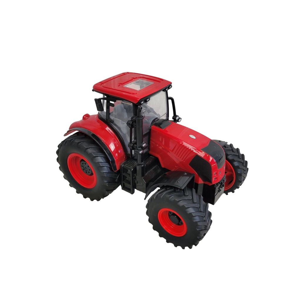 Large Toy Tractor Red Makes Sounds